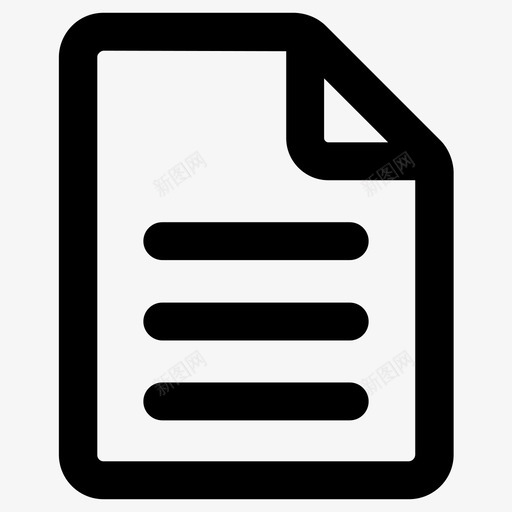 文件页纸svg_新图网 https://ixintu.com 文件 纸页 注释