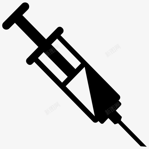 注射可注射毒物svg_新图网 https://ixintu.com 注射 毒物 注射器 有毒 符号 实心 图标