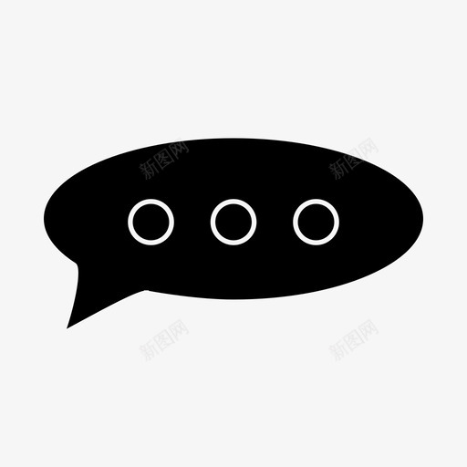 讨论聊天用户界面svg_新图网 https://ixintu.com 聊天 讨论 用户界面