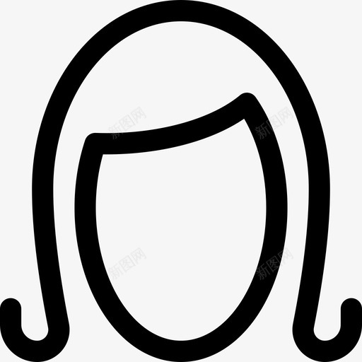 理发女头svg_新图网 https://ixintu.com 理发 女头 形女 大学