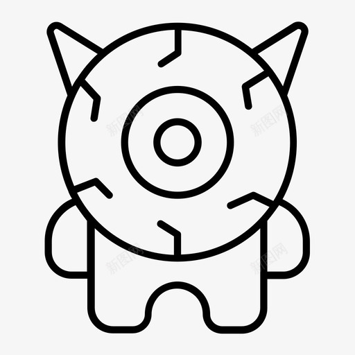 眼鬼怪svg_新图网 https://ixintu.com 鬼怪 秋瘦