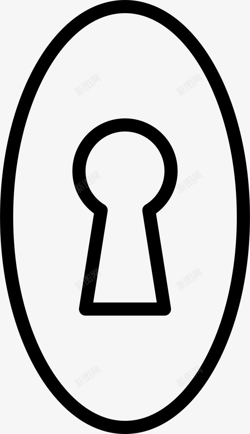 钥匙孔入口门svg_新图网 https://ixintu.com 钥匙孔 入口 门锁 家用