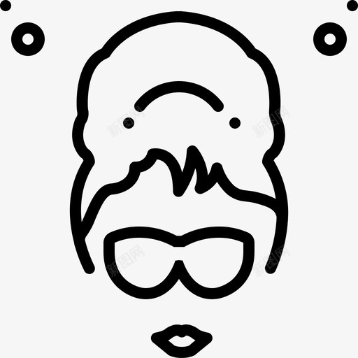 奥黛丽赫本头发发型svg_新图网 https://ixintu.com 发型 头发 奥黛丽 奥黛丽赫本 赫本