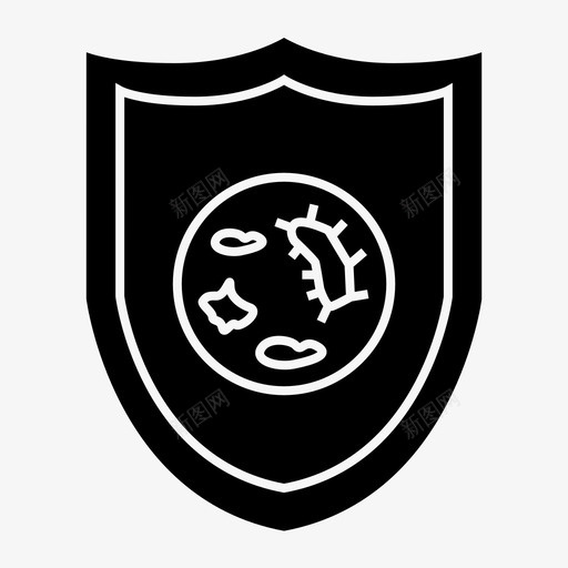 细菌抗菌清洁svg_新图网 https://ixintu.com 细菌 抗菌 清洁卫生 保护 卫生