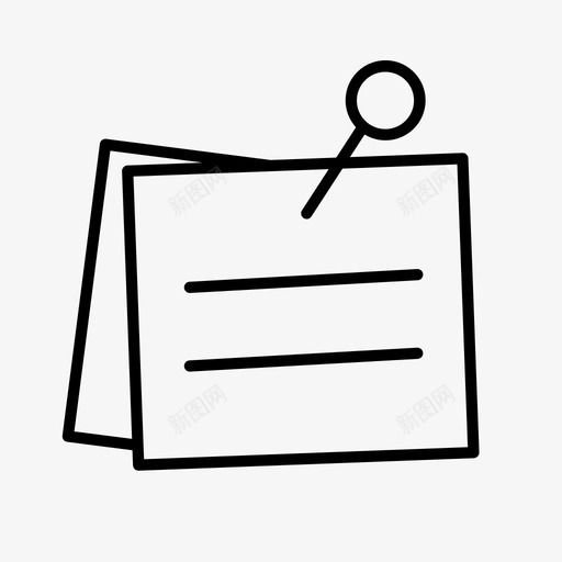 便笺pin书写svg_新图网 https://ixintu.com 便笺 书写 设计 设计图 图标