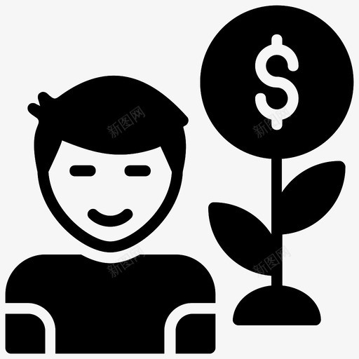 财务顾问银行家商业建议svg_新图网 https://ixintu.com 财务顾问 银行家 商业 建议 企业家 增加 投资者 现代投资 雕文 图标