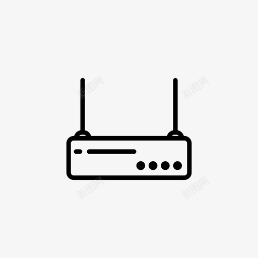 wifi路由器设备电子svg_新图网 https://ixintu.com 路由器 设备 电子 小工 工具 图标 标线 样式