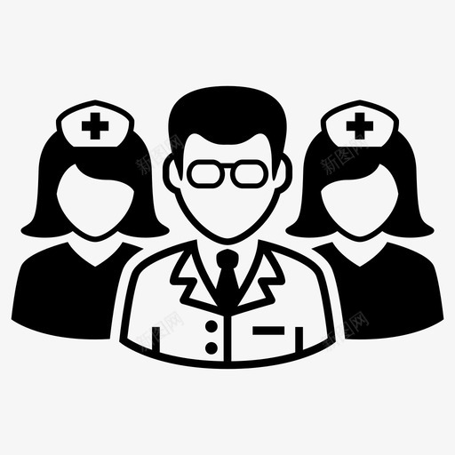 医务人员医生保健svg_新图网 https://ixintu.com 医务人员 保健 医生 保健医 医疗 助理 护士 部分