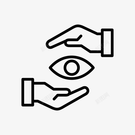 手眼护理帮助svg_新图网 https://ixintu.com 手眼 护理 帮助 视觉 商业 图标