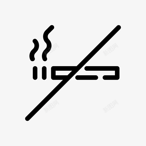 禁烟区svg_新图网 https://ixintu.com 禁烟区