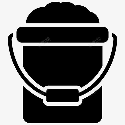 水桶油漆桶器具svg_新图网 https://ixintu.com 水桶 油漆 漆桶 器具 野火 消防 雕文 图标