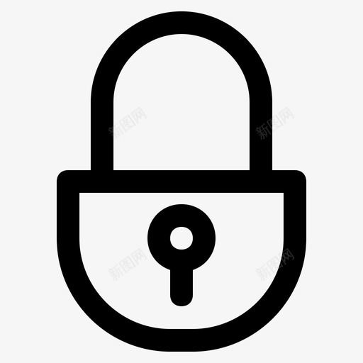 锁接口多媒体svg_新图网 https://ixintu.com 接口 多媒体 隐私 保险箱 轮廓