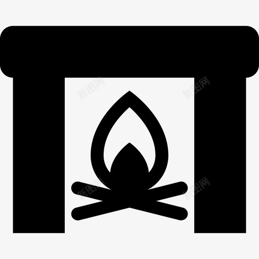 烟囱壁炉房间svg_新图网 https://ixintu.com 烟囱 壁炉 房间 温暖 冬天 小黑