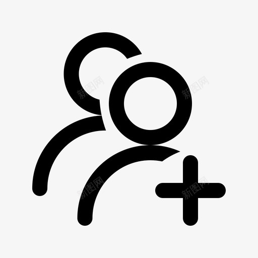 添加用户组svg_新图网 https://ixintu.com 添加 用户组