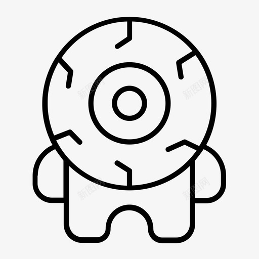 眼鬼怪svg_新图网 https://ixintu.com 鬼怪 秋瘦