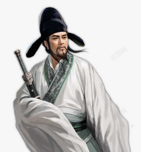 23李白png免抠素材_新图网 https://ixintu.com 李白