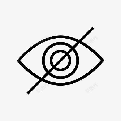 用户界面眼睛视觉svg_新图网 https://ixintu.com 视觉 用户界面 眼睛
