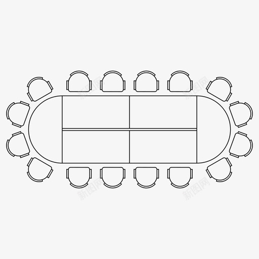 会议桌讨论桌家具svg_新图网 https://ixintu.com 会议桌 家具 讨论 会议室