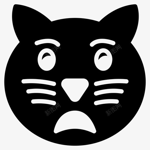 担忧表情符号脸svg_新图网 https://ixintu.com 表情 符号 担忧 震惊 笑脸 第二