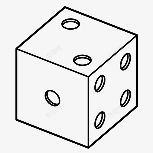 骰子棋盘游戏幸运svg_新图网 https://ixintu.com 游戏 棋盘 幸运 骰子 数字
