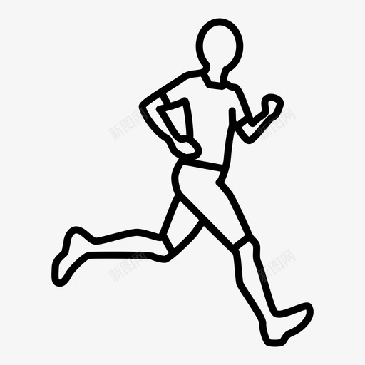 春跑人慢跑svg_新图网 https://ixintu.com 春跑 春跑人 慢跑 移动 运动 长跑