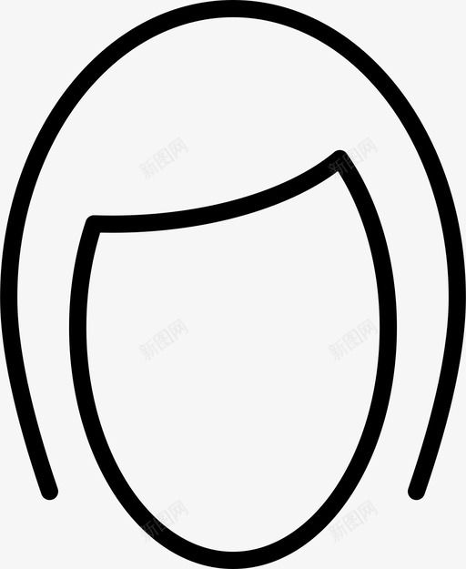 理发女头svg_新图网 https://ixintu.com 理发 女头 形女 大学