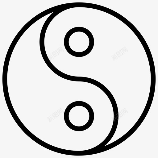 泰姬图泰国宗教泰国符号svg_新图网 https://ixintu.com 泰国 宗教 符号 泰姬 阴阳 线图 图标