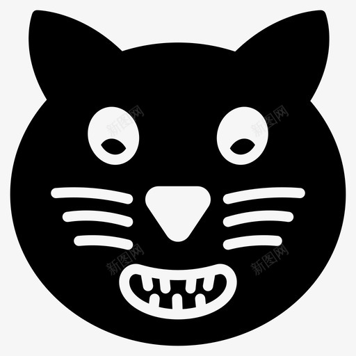 喜气洋洋表情脸svg_新图网 https://ixintu.com 表情 笑脸 喜气洋洋 咧嘴 笑笑 符号 第二