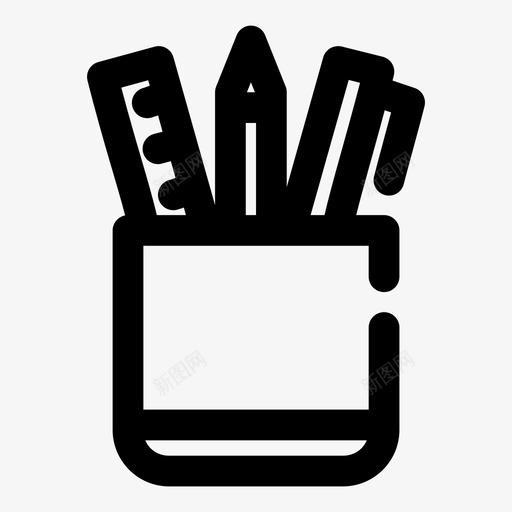 文具美术设计svg_新图网 https://ixintu.com 文具 美术 设计 钢笔 铅笔 办公室 空白 粗体