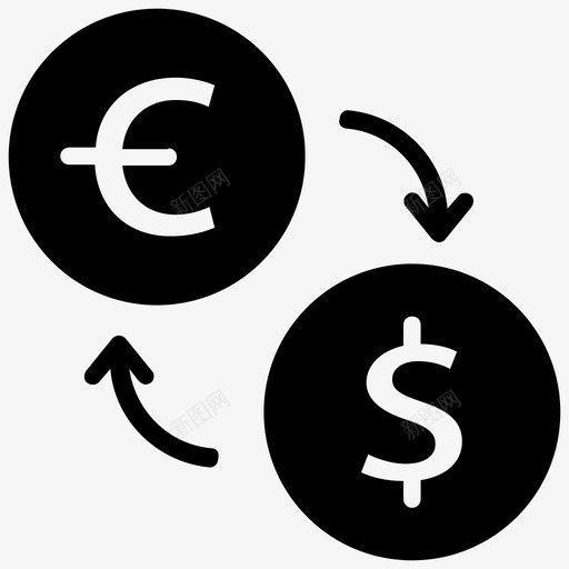 货币兑换外汇兑换外汇交易svg_新图网 https://ixintu.com 兑换 货币 外汇 外汇交易 会计 审计 字形 图标