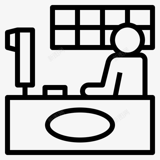 柜台职员结账旅馆svg_新图网 https://ixintu.com 柜台 职员 结账 旅馆 商店
