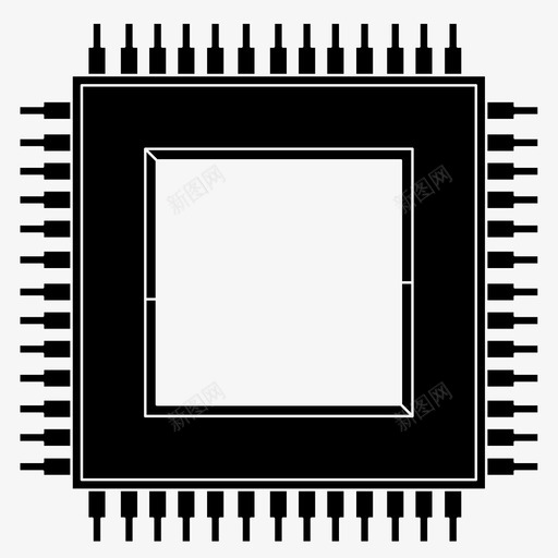 计算机芯片电路电子svg_新图网 https://ixintu.com 芯片 计算机 电路 电子 技术