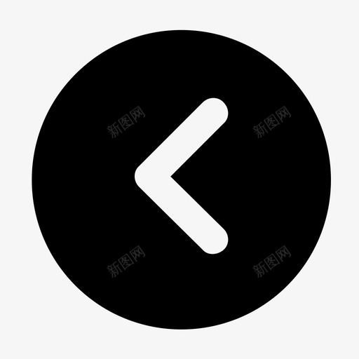 icon左返回面性svg_新图网 https://ixintu.com 返回 面性