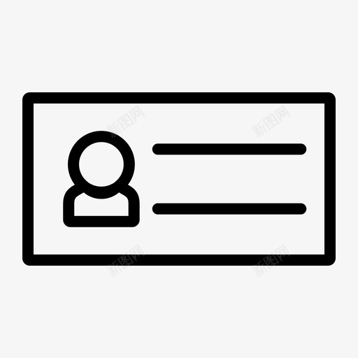 身份证公文包界面和网页图标线svg_新图网 https://ixintu.com 身份证 公文包 界面 网页 图标 标线