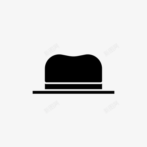 草帽图标假日草帽svg_新图网 https://ixintu.com 草帽 图标 假日 假期 向量 字形 样式