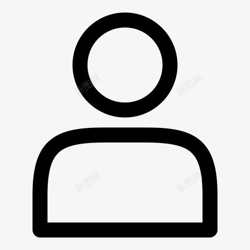 用户头像人物svg_新图网 https://ixintu.com 用户 头像 人物 个人资料 社交 社交界 界面 图标 粗体