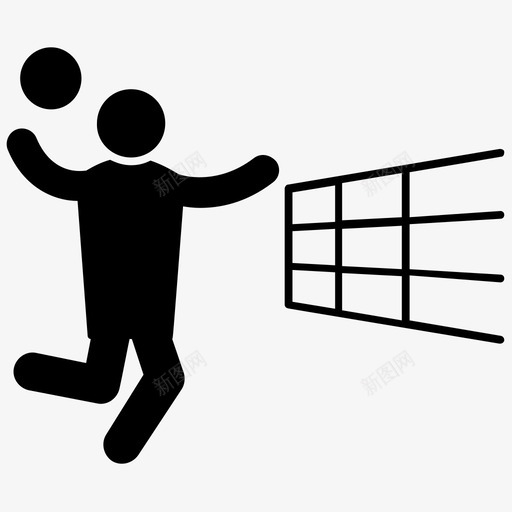 排球手球奥运会svg_新图网 https://ixintu.com 奥运会 排球 手球 奥林匹克运动会 项目 标志