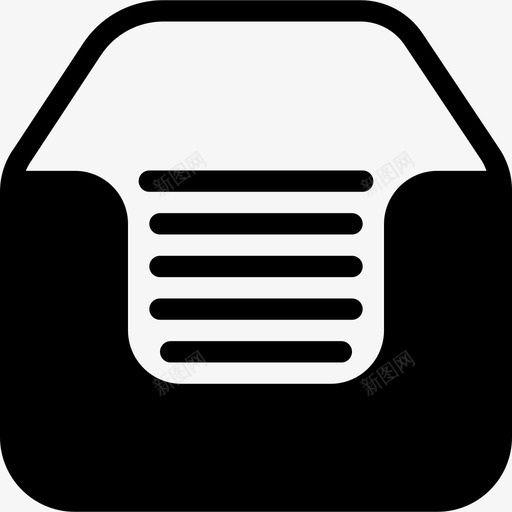 基本收件箱基本文档组织库图标svg_新图网 https://ixintu.com 基本 收件箱 文档 组织 图标