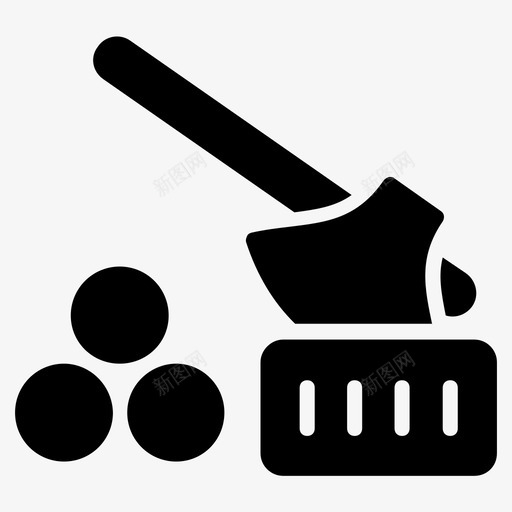伐木切割工具毁林svg_新图网 https://ixintu.com 伐木 切割 工具 毁林 林业 树木 带有 农业 领域 字形 形图