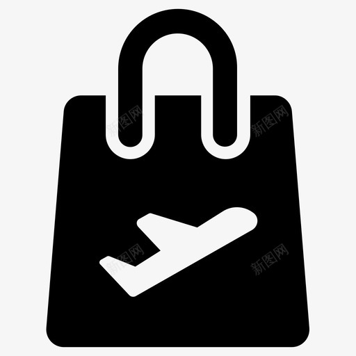 免税机场购物袋svg_新图网 https://ixintu.com 免税 购物袋 机场 旅行