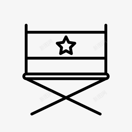 导演席电影院电影svg_新图网 https://ixintu.com 导演 电影 电影院 影集