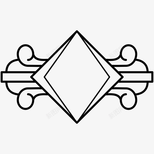 装饰艺术徽章边框svg_新图网 https://ixintu.com 装饰 艺术 框架 徽章 边框 标签 标志 复古 设计 元素