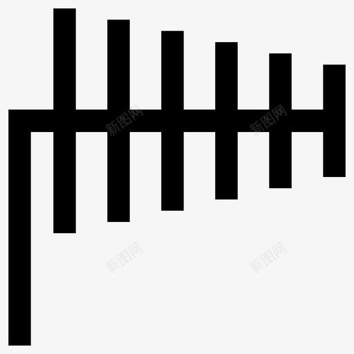 八木天线业余无线电户外svg_新图网 https://ixintu.com 天线 八木 业余 无线电 户外 电视