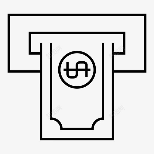 自动取款机银行现金svg_新图网 https://ixintu.com 自动 取款机 银行 现金 机器 钱取款 取款 金融