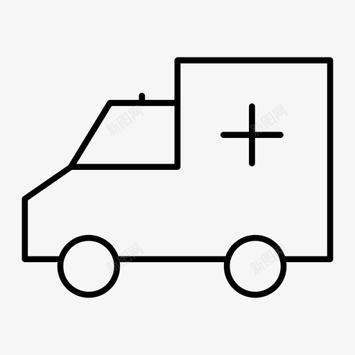 救护车汽车健康svg_新图网 https://ixintu.com 救护车 汽车 健康 医疗 医院