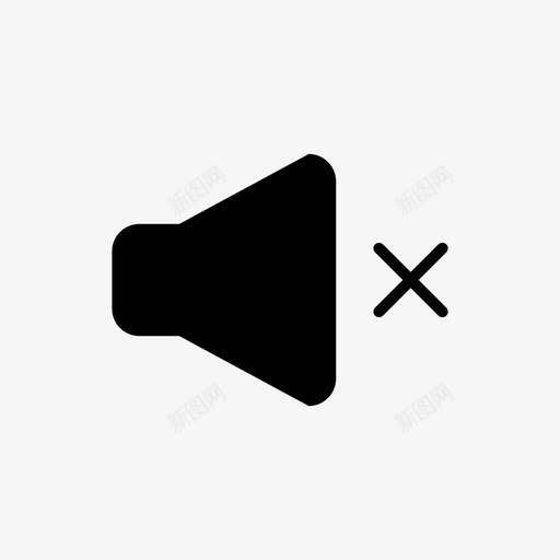 关掉音乐svg_新图网 https://ixintu.com 关掉 音乐