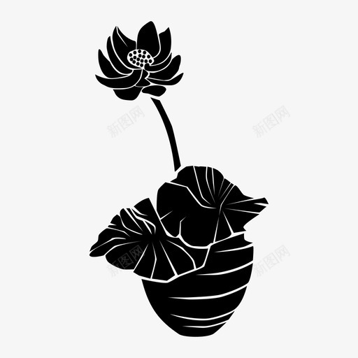荷花美丽盛开svg_新图网 https://ixintu.com 荷花 美丽 盛开 芬芳