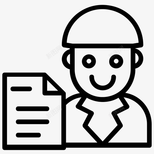 工业工人建筑师工程师svg_新图网 https://ixintu.com 工业 工人 建筑师 工程师 工头 劳工 过程 线图 图标