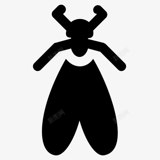 家蝇毛毛虫飞虫svg_新图网 https://ixintu.com 害虫 毛毛虫 飞虫 控制 雕文 图标