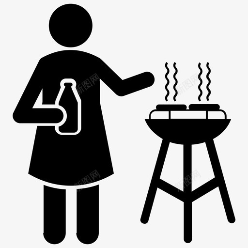 户外烹饪野营食品烹饪元素svg_新图网 https://ixintu.com 烹饪 户外 元素 野营 食品 炊具 字形 图标